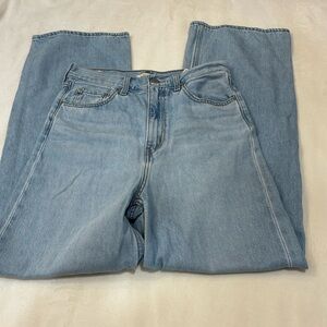 Levi’s Premium High Loose Jeans Light Wash Wide Leg High Rise Denim 28